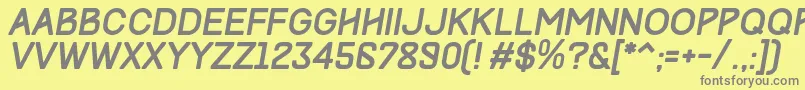 More about TrackItalic Font TrackItalic Font – Gray Fonts on Yellow Background