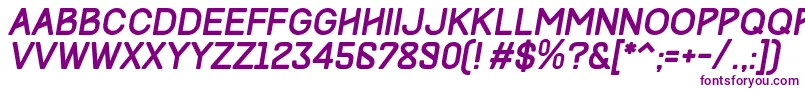 TrackItalic-fontti – violetit fontit