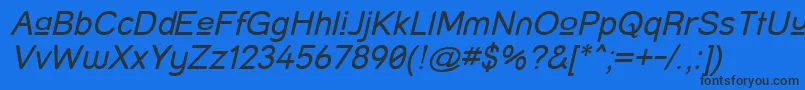 Strupit Font – Black Fonts on Blue Background