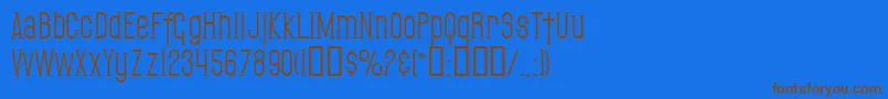 Шрифт SfGothican – коричневые шрифты на синем фоне