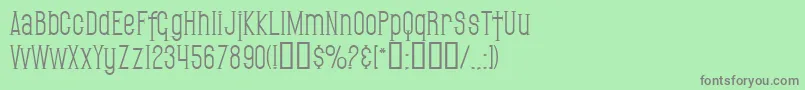 SfGothican Font – Gray Fonts on Green Background