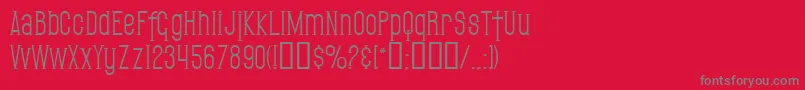 Шрифт SfGothican – серые шрифты на красном фоне