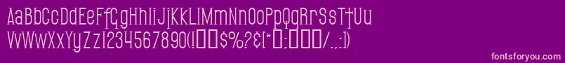 SfGothican Font – Pink Fonts on Purple Background