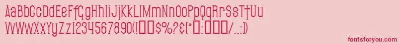 SfGothican Font – Red Fonts on Pink Background