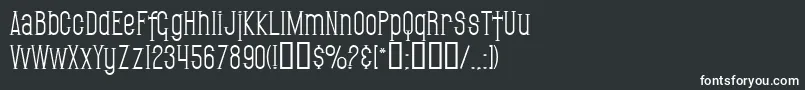 SfGothican Font – White Fonts on Black Background