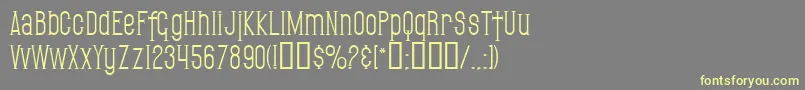 SfGothican Font – Yellow Fonts on Gray Background