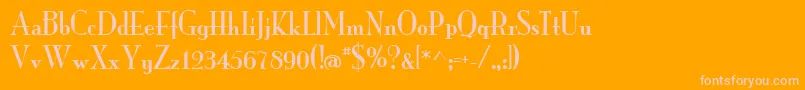 MonarchRegular Font – Pink Fonts on Orange Background