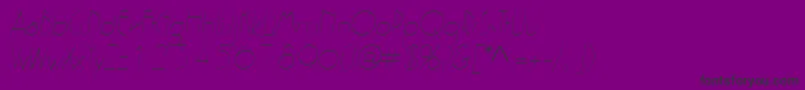 フォントZeldaItalic – 紫の背景に黒い文字