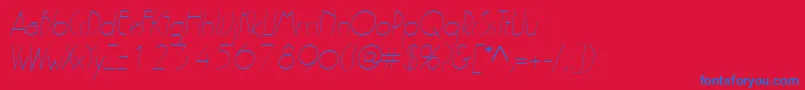 fuente ZeldaItalic – Fuentes Azules Sobre Fondo Rojo