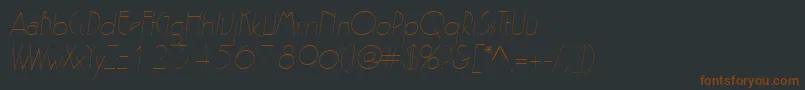 ZeldaItalic Font – Brown Fonts on Black Background