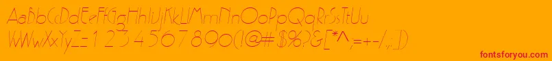 Шрифт ZeldaItalic – красные шрифты на оранжевом фоне