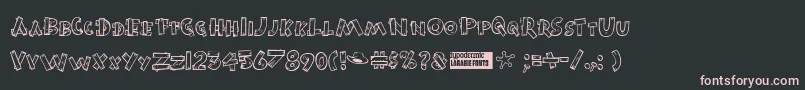 Burnstow Font – Pink Fonts on Black Background