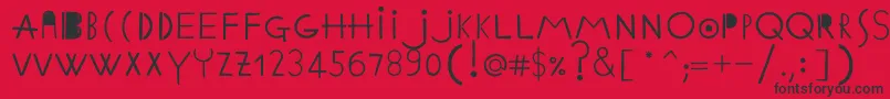 fuente EthnicabcRegularWebfont – Fuentes Negras Sobre Fondo Rojo