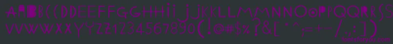 EthnicabcRegularWebfont Font – Purple Fonts on Black Background