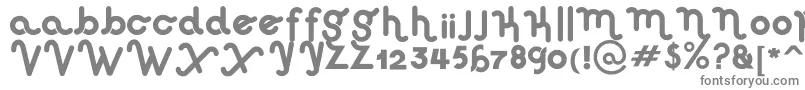 HausSweetHausRounded Font – Gray Fonts on White Background