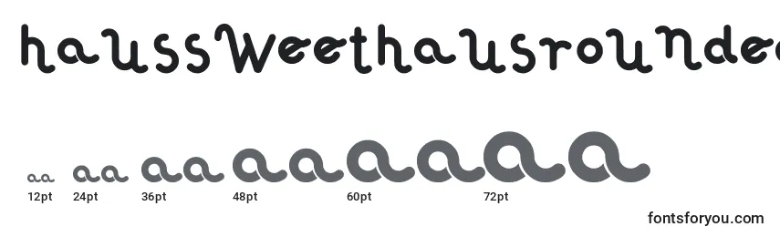 HausSweetHausRounded Font Sizes