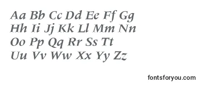 MeridienLtBoldItalic-fontti
