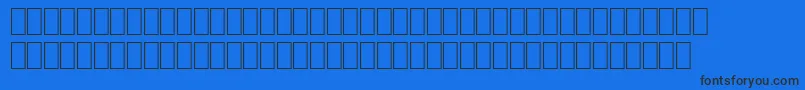 Wpce08n Font – Black Fonts on Blue Background