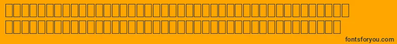 Шрифт Wpce08n – чёрные шрифты на оранжевом фоне
