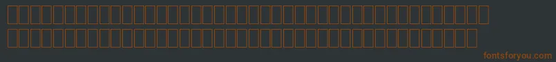 Шрифт Wpce08n – коричневые шрифты на чёрном фоне