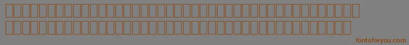 Шрифт Wpce08n – коричневые шрифты на сером фоне