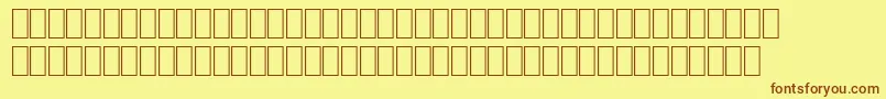Шрифт Wpce08n – коричневые шрифты на жёлтом фоне