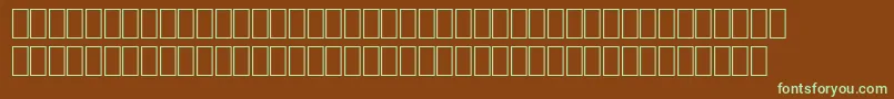 Шрифт Wpce08n – зелёные шрифты на коричневом фоне