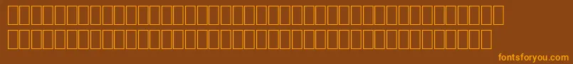 Wpce08n Font – Orange Fonts on Brown Background