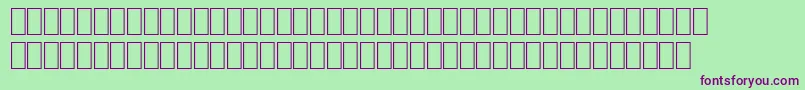 Шрифт Wpce08n – фиолетовые шрифты на зелёном фоне