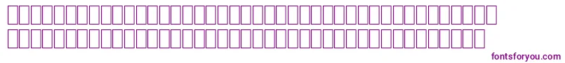 Czcionka Wpce08n – fioletowe czcionki na białym tle