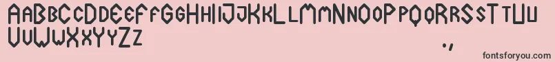 Cuadradex Font – Black Fonts on Pink Background