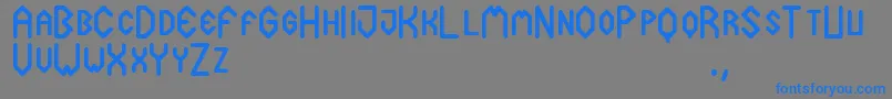 Cuadradex-Schriftart – Blaue Schriften auf grauem Hintergrund