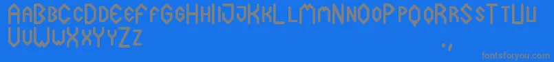 Cuadradex Font – Gray Fonts on Blue Background