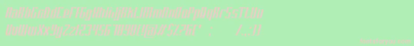 PlatformEight Font – Pink Fonts on Green Background