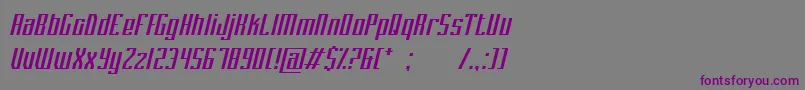 Шрифт PlatformEight – фиолетовые шрифты на сером фоне
