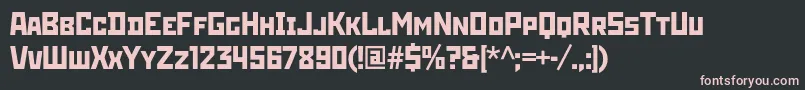 Stenbergc Font – Pink Fonts on Black Background