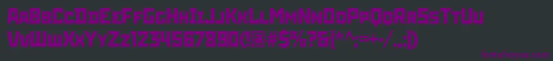 Stenbergc Font – Purple Fonts on Black Background