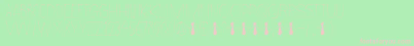 DkWayang Font – Pink Fonts on Green Background