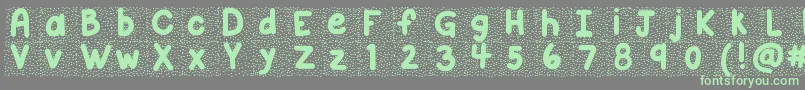 fuente Kbsnowballin – Fuentes Verdes Sobre Fondo Gris