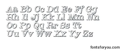 TypewritershadowItalic Font