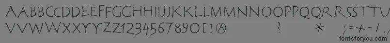 Corrodetclassicaps Font – Black Fonts on Gray Background