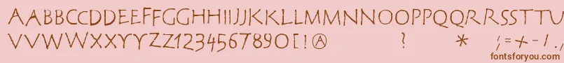 More about Corrodetclassicaps Font Corrodetclassicaps Font – Brown Fonts on Pink Background