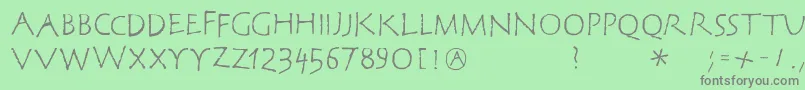 Corrodetclassicaps Font – Gray Fonts on Green Background