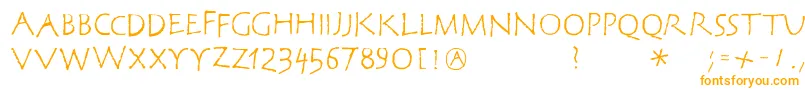 フォントCorrodetclassicaps – オレンジのフォント