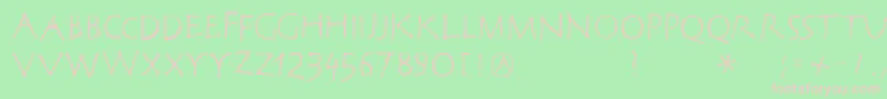 Corrodetclassicaps Font – Pink Fonts on Green Background