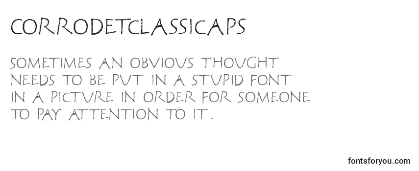 Corrodetclassicaps Font