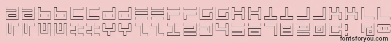 Atari1 Font – Black Fonts on Pink Background
