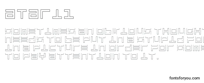 Обзор шрифта Atari1
