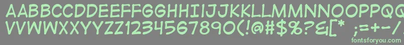 Digistrip Font – Green Fonts on Gray Background