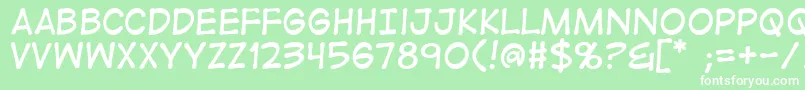 Digistrip Font – White Fonts on Green Background